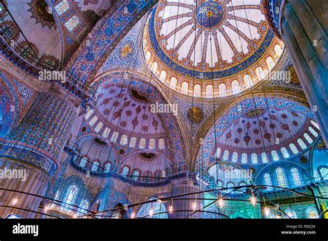 Interior of the Blue Mosque, Istanbul. Turkey Stock Photo - Alamy