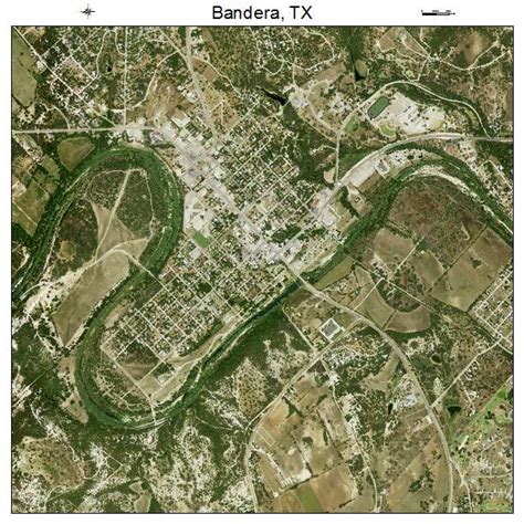 Aerial Photography Map of Bandera, TX Texas