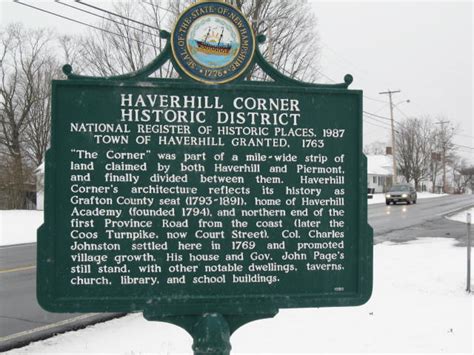 Historical Markers in Haverhill - Town of Haverhill