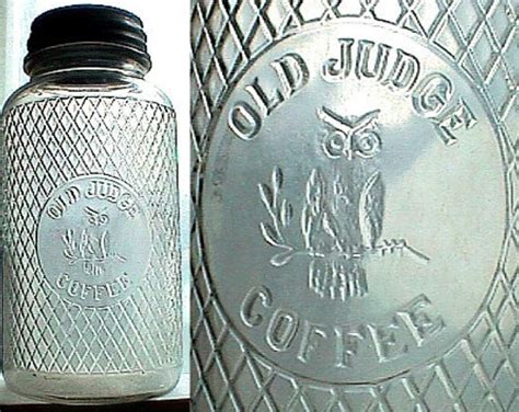 Antique OLD JUDGE Coffee Jar W/ Excellent Embossed Pic of OWL - Etsy