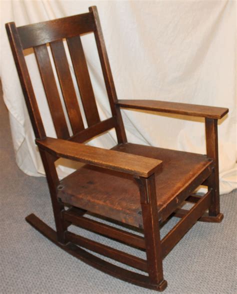 Bargain John's Antiques » Blog Archive Gustav Stickley Oak Rocking ...