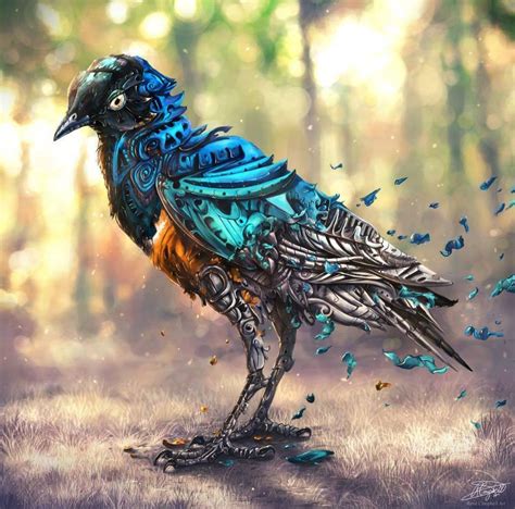 Bird Digital Painting By Rene Campbell