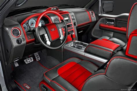 image of red and black truck interior - Google Search # ...