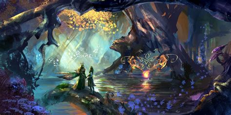 Feywild, Tim Shepherd | Fantasy landscape, Fantasy artist, Magical forest