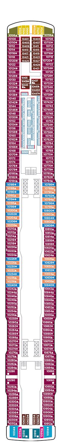 Norwegian Encore Deck plan & cabin plan