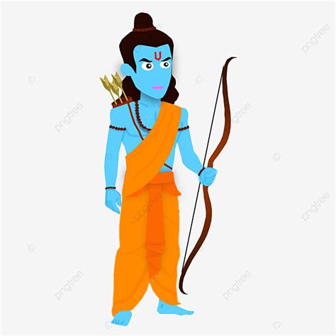 Lord Ram Clipart Transparent Background, Happy Ram Navami Lord Cartoon ...