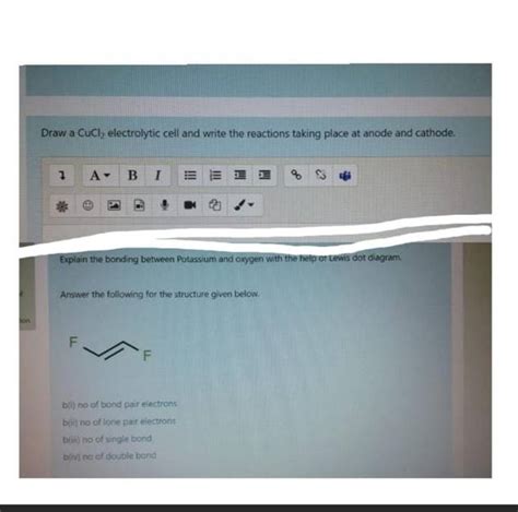 (Get Answer) - Draw A Cucl, Electrolytic Cell And Write The Reactions ...