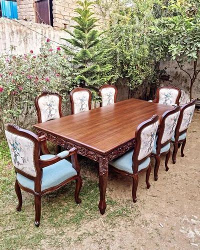 8 Seater Wooden Dining Table Set at Rs 135000/set | Oak Wood Dining ...