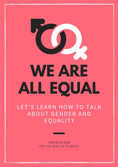 Pink-Salmon-Gender-Icons-Gender-Equality-Poster - TED IELTS