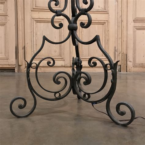 Country French Wrought Iron Floor Lamp