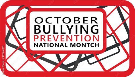 National Bullying prevention month is observed every year in October ...