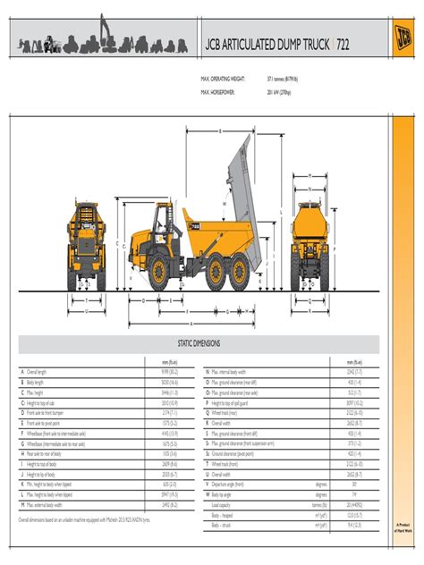 JCB 722 Articulated Dump Truck | PDF | Horsepower | Loader (Equipment)