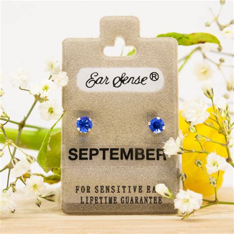 September Birthstone Earrings - Earsense - Earrings for sensitive ears