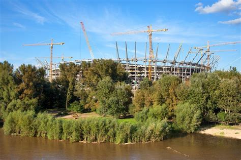 Stadium Construction Site stock photo. Image of concrete - 16151064