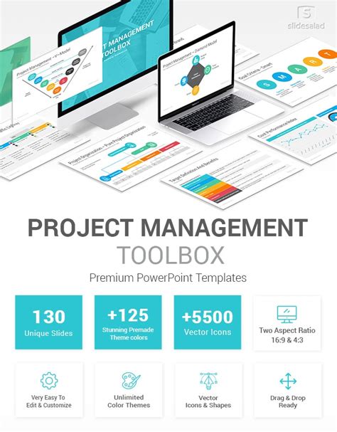 Project Management Toolbox PowerPoint Template - SlideSalad