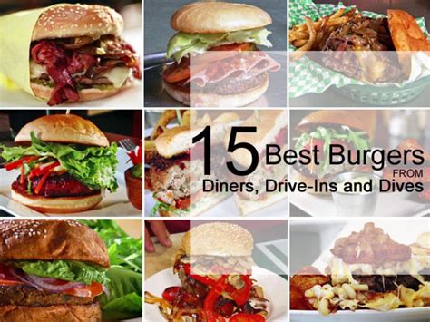 15 Best Burgers from Diners, Drive-Ins and Dives | Diners, Drive-Ins ...