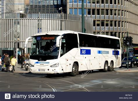 Oslo Norway SAS Flybussen Airport Express Coach Stock Photo, Royalty ...