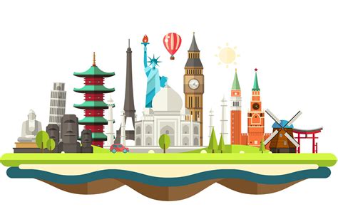 Clipart world landmarks, Clipart world landmarks Transparent FREE for ...