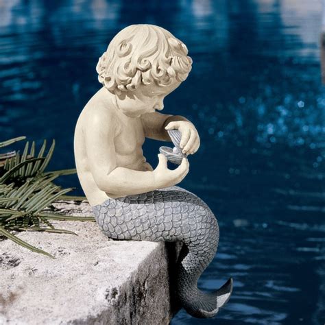 Design Toscano The Ocean's Little Treasures Mermaid Statue & Reviews ...