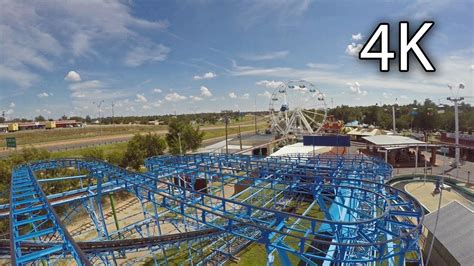 Cyclone front seat on-ride 4K POV Wonderland Amusement Park - YouTube