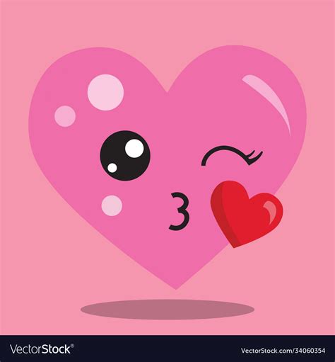 Heart kiss 14 Royalty Free Vector Image - VectorStock