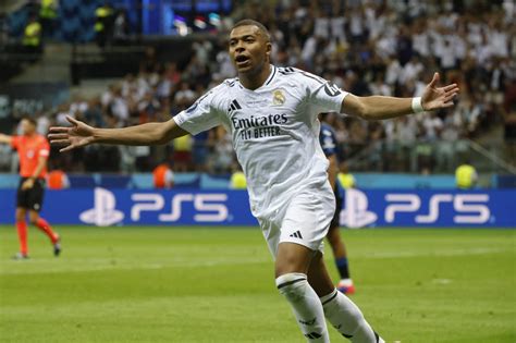 UEFA Super Cup: Kylian Mbappé scores in Real Madrid debut during ...