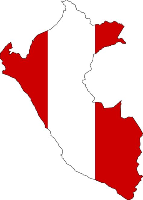 Peru Flag Map 1 • Mapsof.net