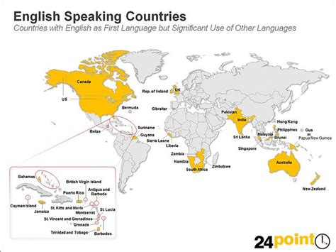 English Speaking Countries on the World Map | Countries with… | Flickr