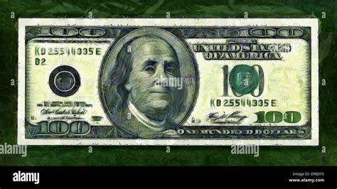 Illustrations Banknote 100 dollar USA,Currency,Benjamin Franklin Stock ...