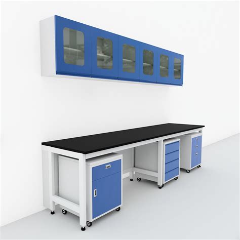 Laboratory Bench with Reagent Rack Chemistry Lab Furniture Storage ...