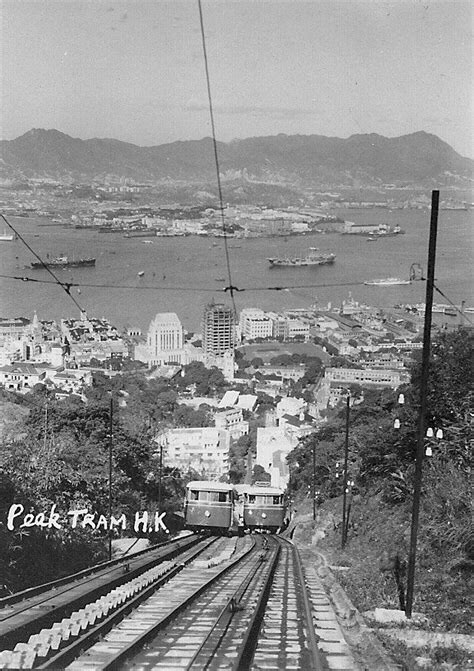 Hong Kong Peak Tram in 50s Old Pictures, Old Photos, History Of Hong ...