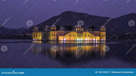 Jal Mahal at Night in Jaipur, India Stock Image - Image of nature ...