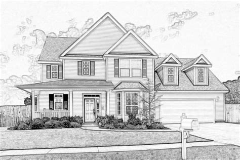 House Sketch by eaglespare on DeviantArt | House design drawing, Dream ...