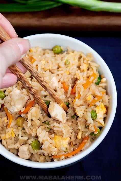 Hibachi Fried Rice Recipe [Copycat] Japanese Fried Rice 🍚 Masala Herb