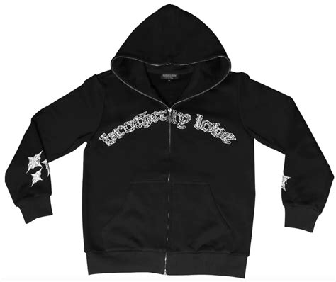 Brotherly Love BL Webstar Full Zip Black Hoodie | WHAT’S ON THE STAR?