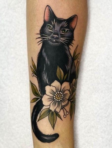 Aggregate 83+ black cat memorial tattoo - vova.edu.vn