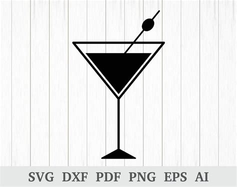 Martini Glass SVG Martini Svg Cocktail Svg Martini Vector - Etsy Canada