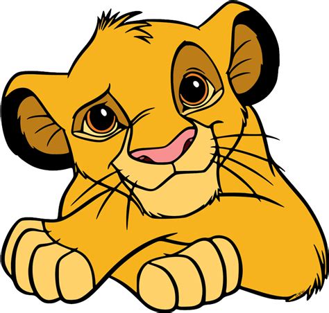 View full size Simba Lion King Stickers Clipart and download ...