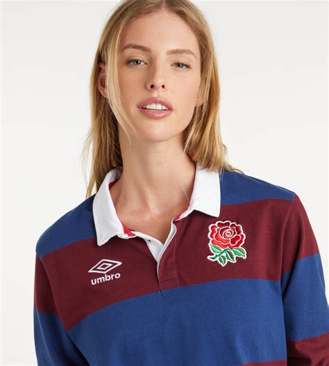 England Rugby Classic Stripe Rugby Jersey Womens