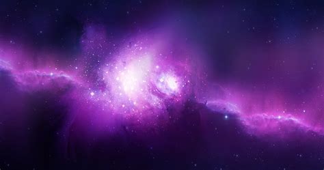 Purple Galaxy 4k Hd Wallpaper