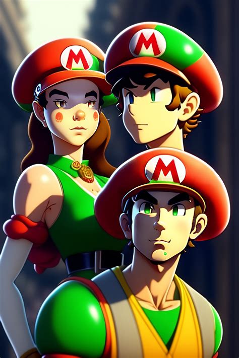 Lexica - Mario and Luigi smoke weed in Paris, anime style