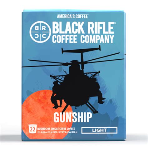 Black Rifle Coffee Gunship K-Cup Pods, Light Roast, 22 Ct - Walmart.com