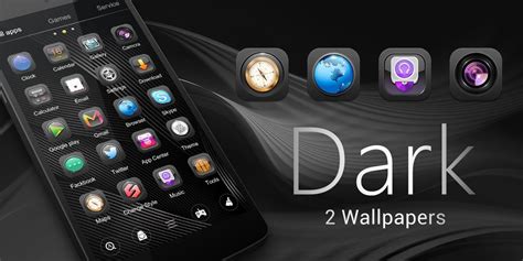 Dark GO Launcher Theme Free Android Theme download - Appraw