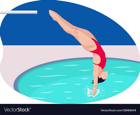 Female swimmer Royalty Free Vector Image - VectorStock