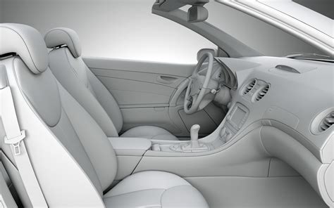 Mercedes SL500 interior - CGI on Behance