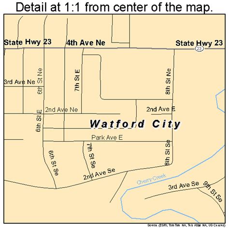 Watford City North Dakota Street Map 3883860