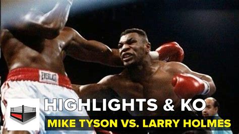 antiguo Correspondencia milicia mike tyson vs larry holmes highlights ...