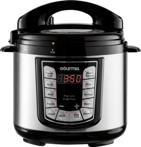 Gourmia 4-Quart Pressure Cooker Stainless steel GPC400 - Best Buy