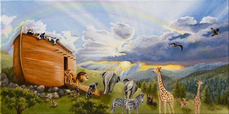 Noah's Ark by Cheryl Allen | Noah's ark art, Noahs ark, Painting