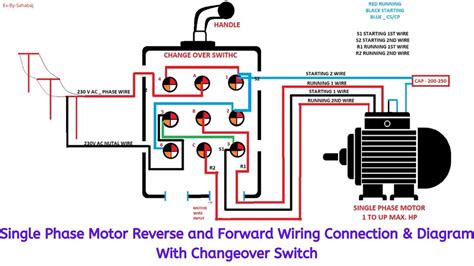 Reversing Single Phase Motor Wiring Diagram - Printable Form, Templates ...